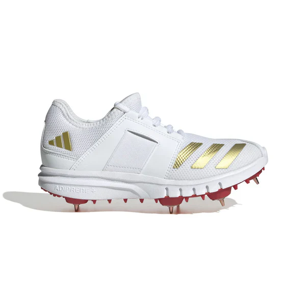 Adidas Howzat Full Spike Shoes - White Gold - Image 4