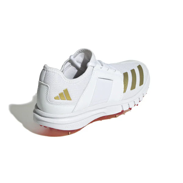 Adidas Howzat Full Spike Shoes - White Gold - Image 5