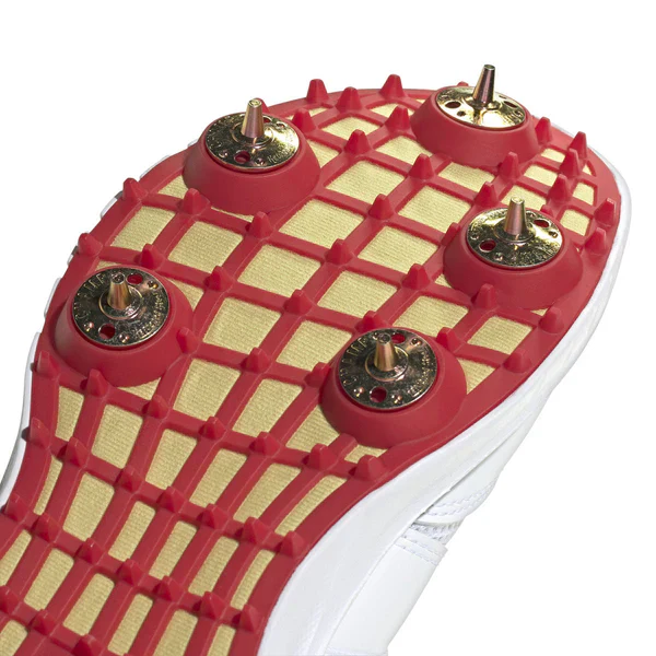 Adidas Howzat Full Spike Shoes - White Gold - Image 8
