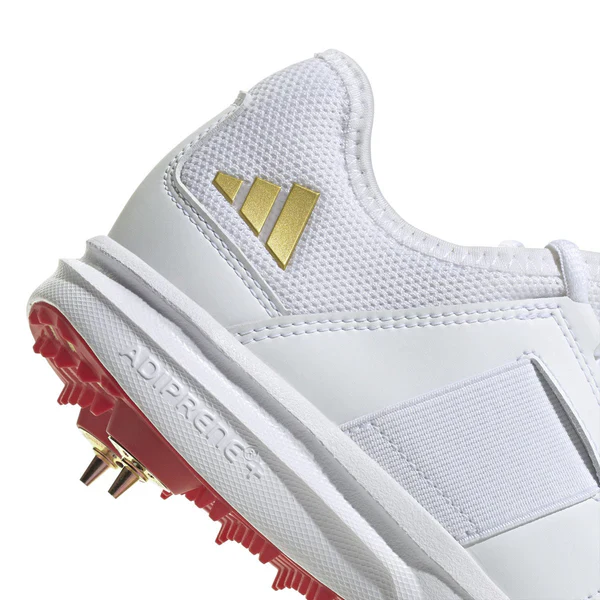 Adidas Howzat Full Spike Shoes - White Gold - Image 9
