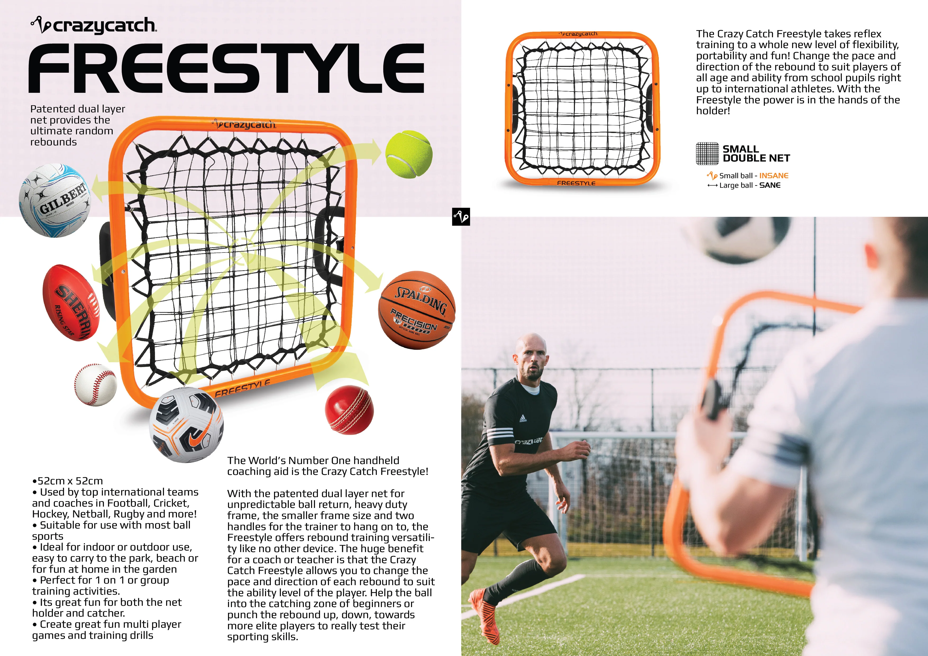 Crazy Catch Freestyle Hand Held Rebounder Net - Image 2