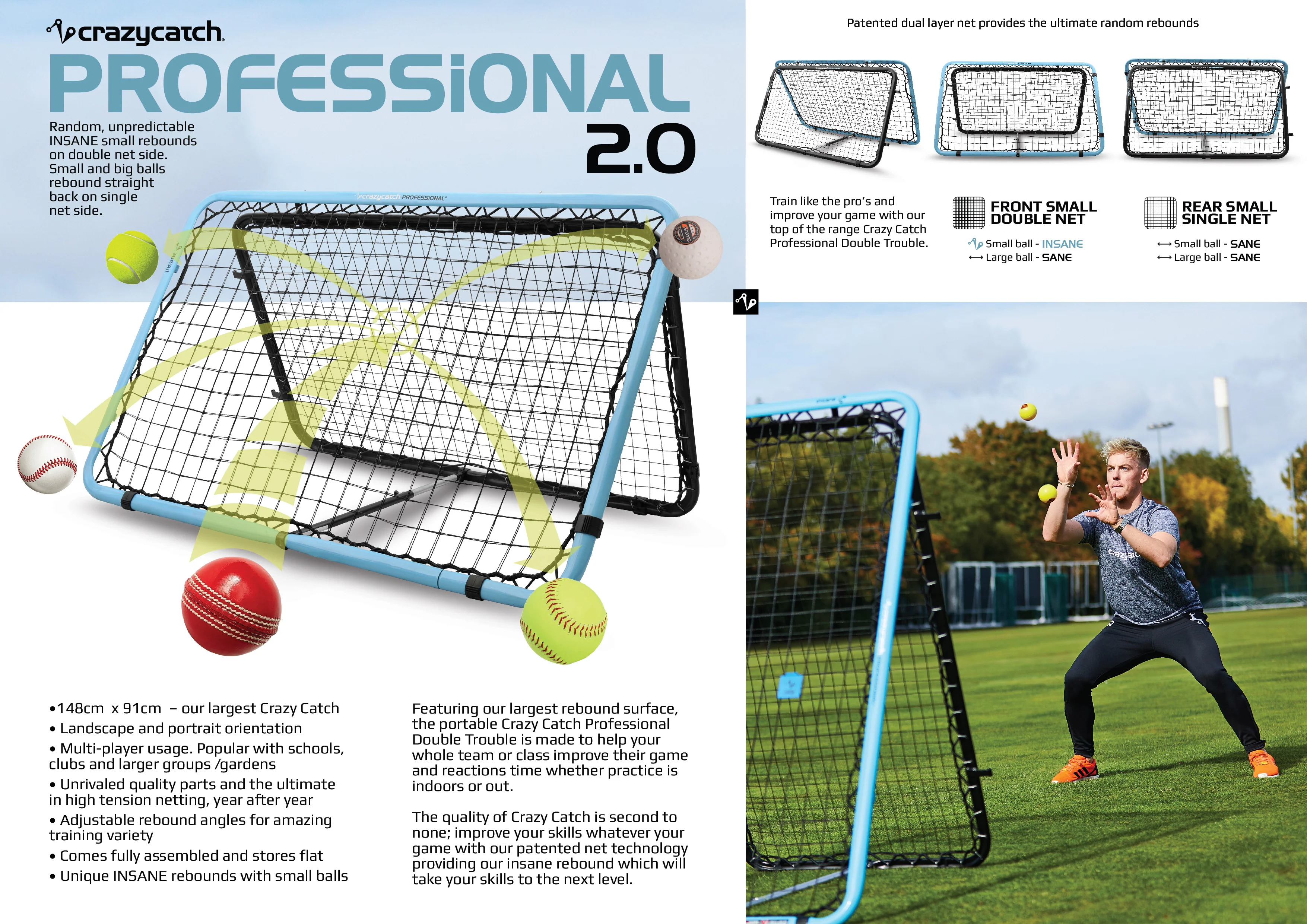 Crazy Catch Professional 2.0 Rebounder Net - Image 2