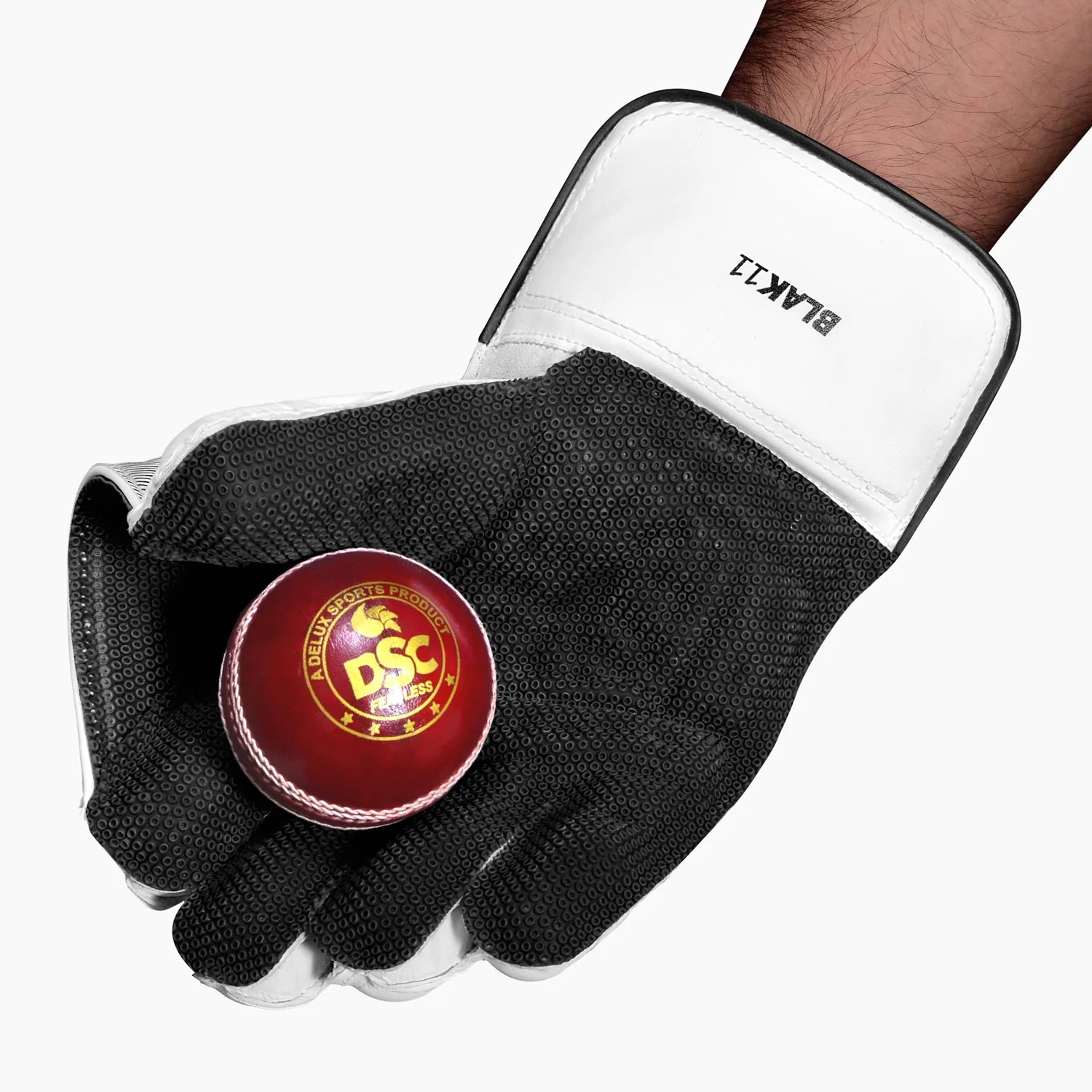 DSC Blak 11 Wicket Keeping Gloves - Adult - Image 4