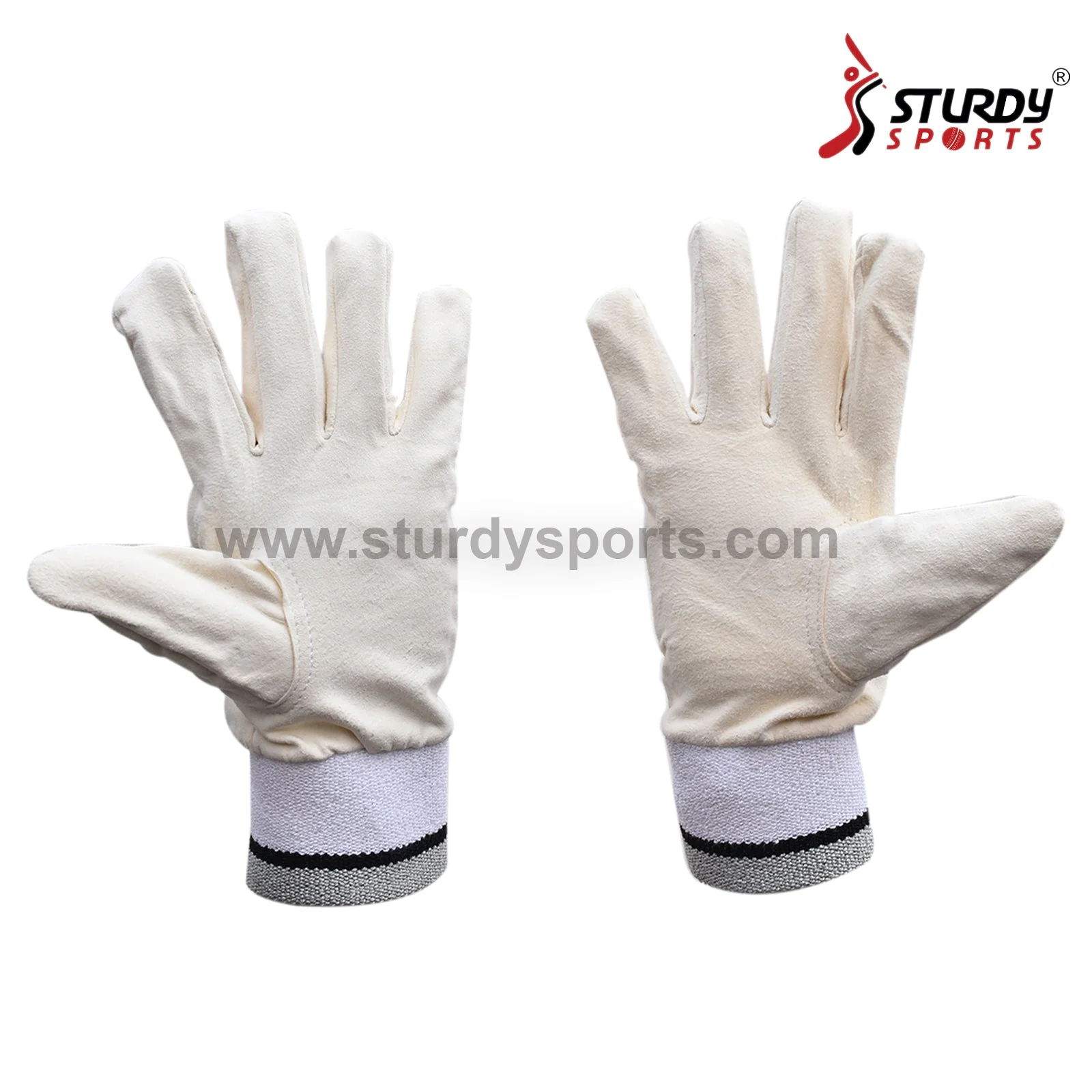 Gunn & Moore Full Chamois Wicket Keeping Inner Gloves - Senior - Image 2