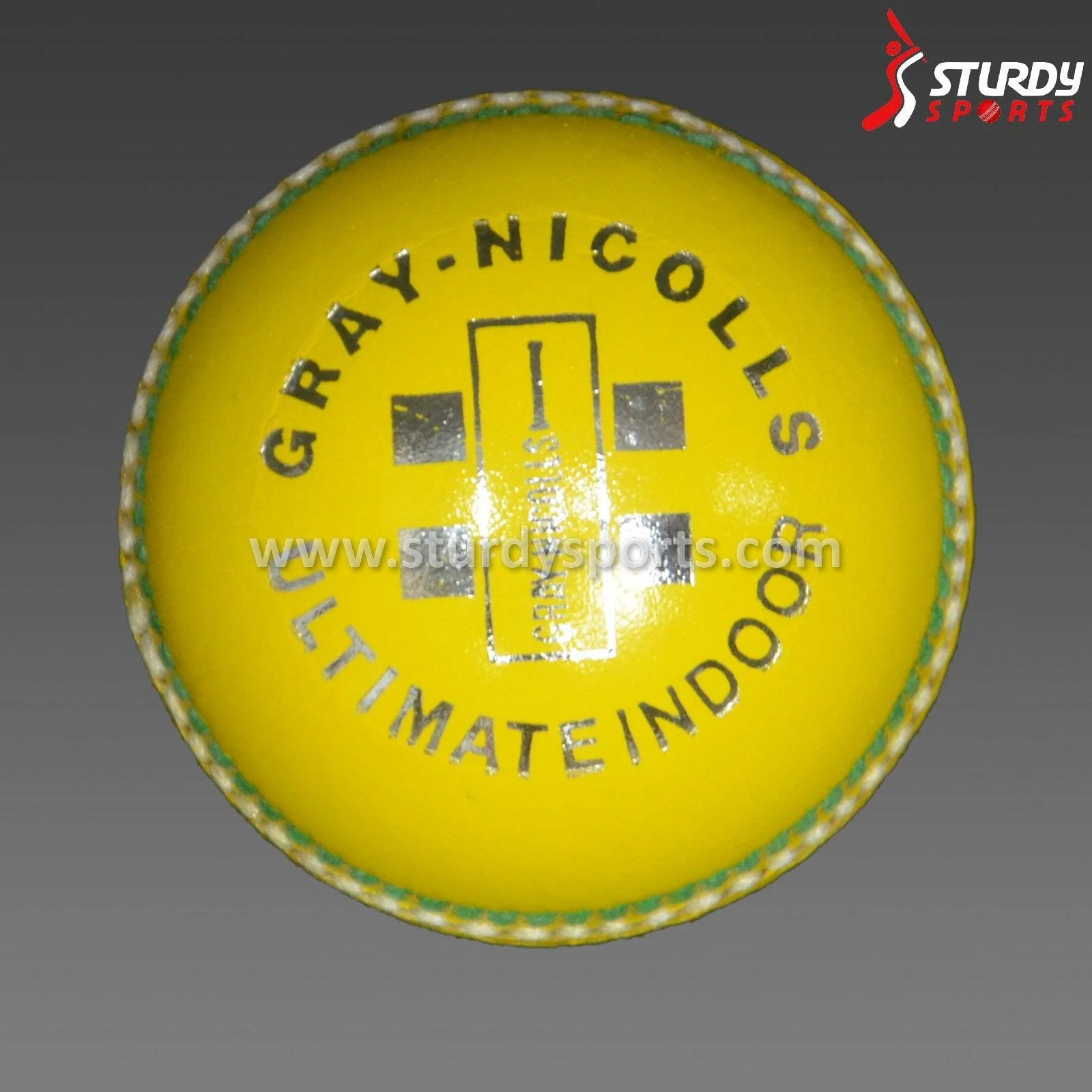 Gray Nicolls Ultimate Indoor Cricket Ball - Yellow - Image 2