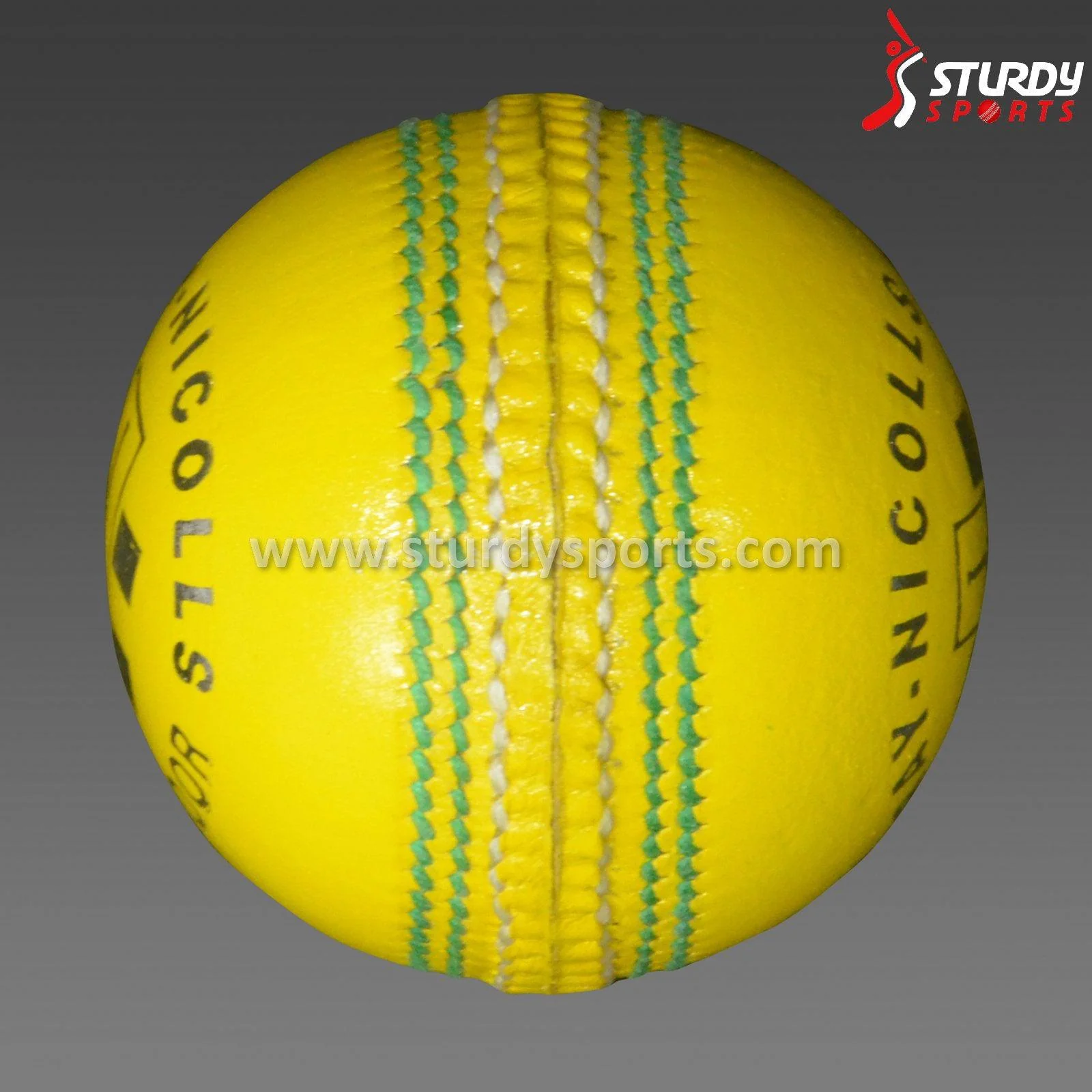 Gray Nicolls Ultimate Indoor Cricket Ball - Yellow - Image 3