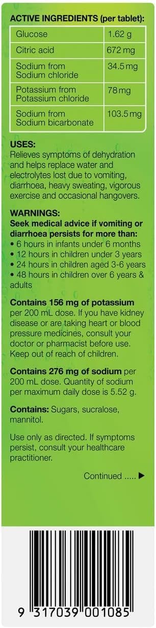 Hydralyte Tablets Lemon/ Lime - Pack of 20 - Image 5