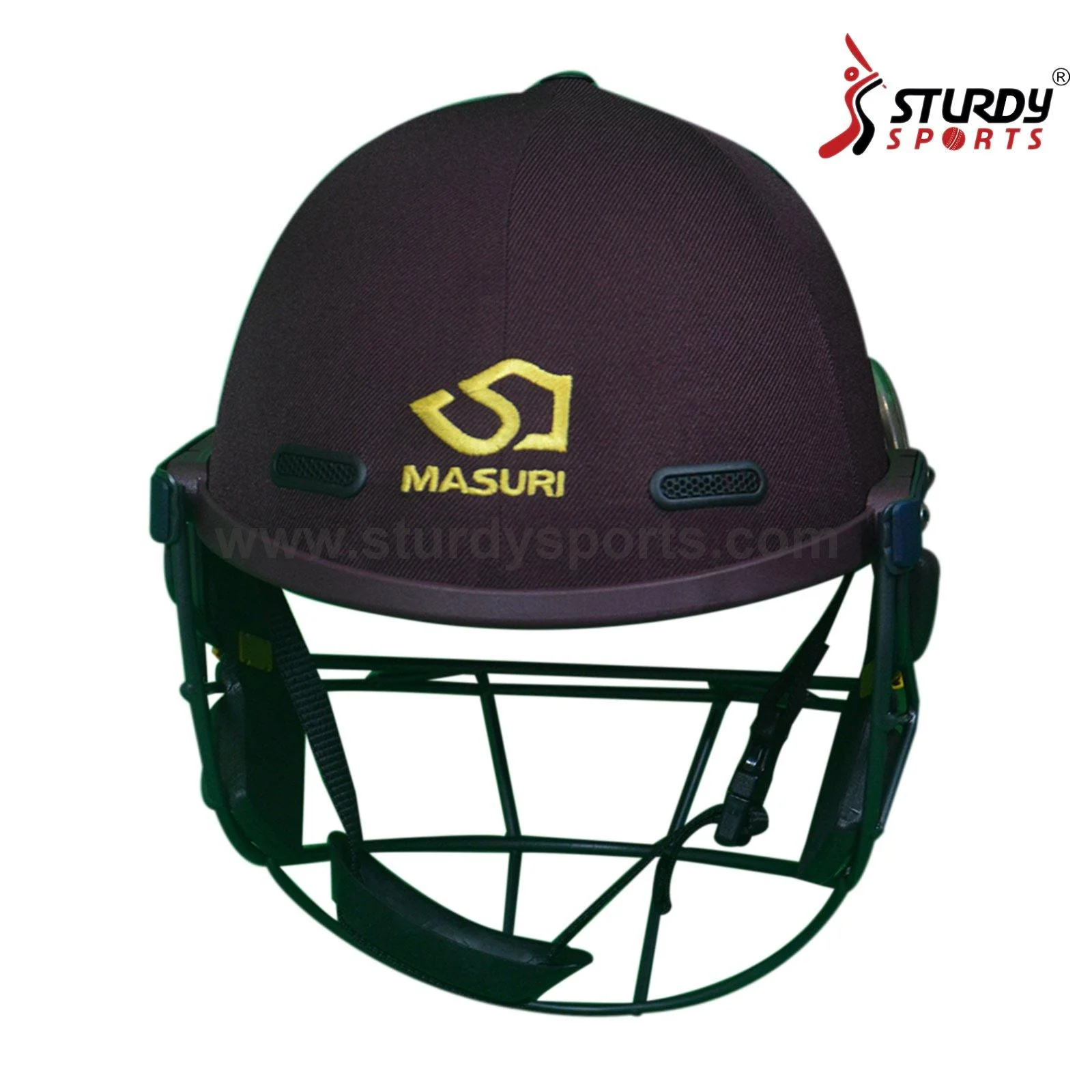 Masuri E Line Titanium Maroon Cricket Helmet - Senior - Image 3