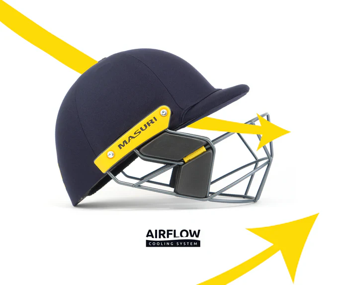 Masuri T Line Steel Grille Cricket Helmet - Junior Navy - Image 4