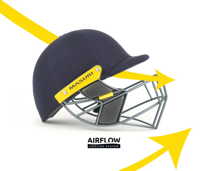 Masuri T Line Steel Grille Cricket Helmet - Senior Navy - Image 4