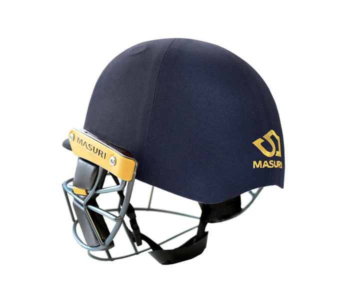 Masuri T Line Steel Grille Wicket Keeping Helmet - Senior Navy - Image 2