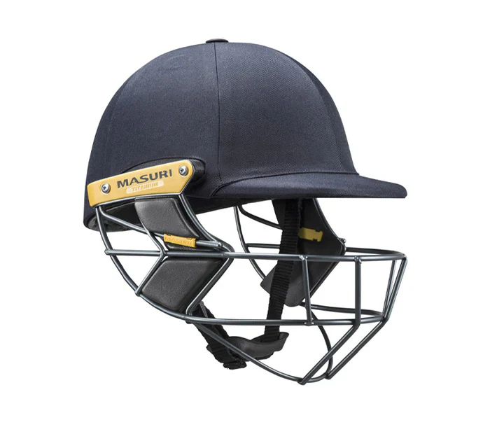 Masuri T Line Titanium Grille Wicket Keeping Helmet - Senior Navy - Image 2