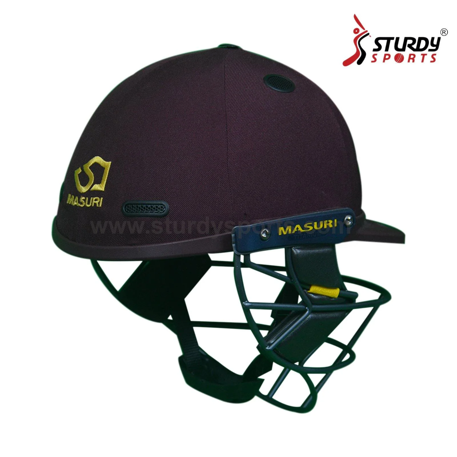 Masuri T Line Titanium Maroon Cricket Helmet - Senior - Image 3