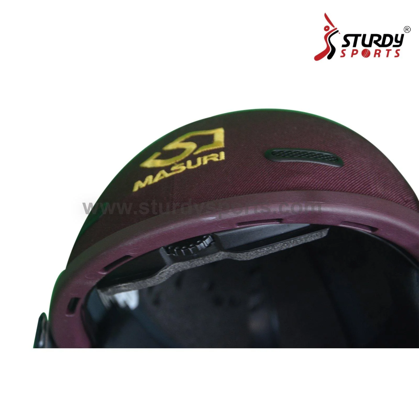 Masuri T Line Titanium Maroon Cricket Helmet - Senior - Image 6