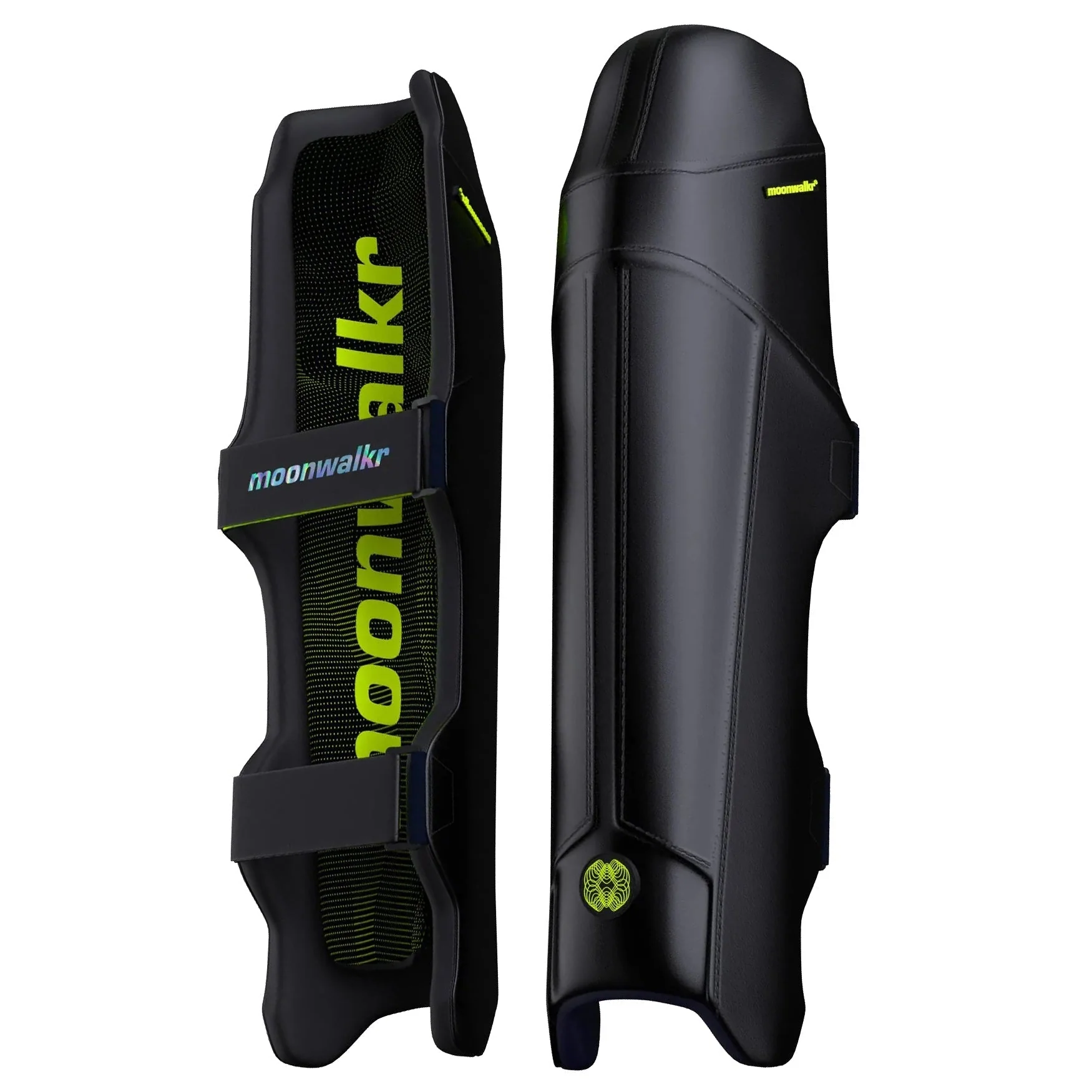 Moonwalkr 2.0 Cricket Batting Pads - Medium Black - Image 2