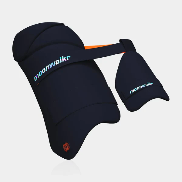MoonWalkr 2.0 Cricket Combo Thigh Guard - Small Navy - Image 13