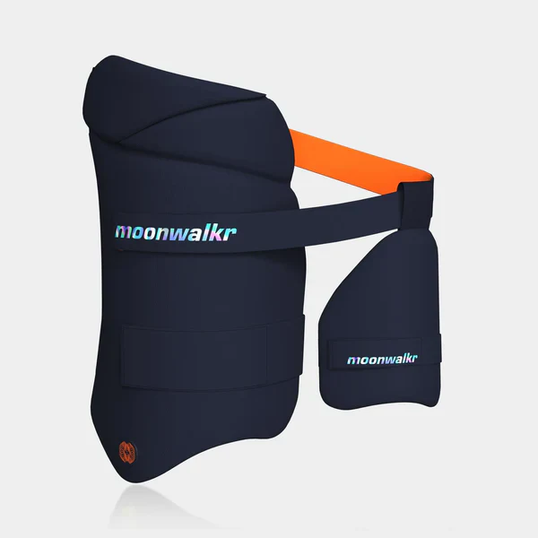 MoonWalkr 2.0 Cricket Combo Thigh Guard - Small Navy - Image 9