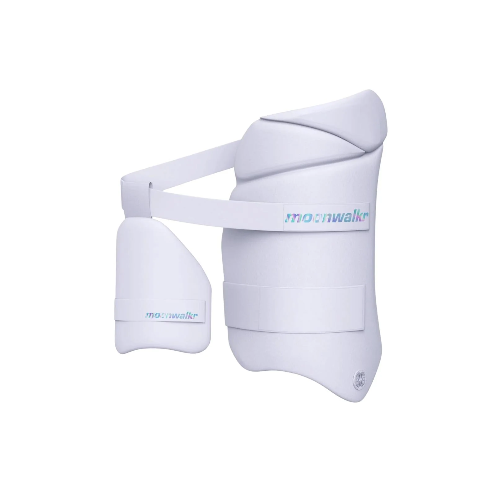 MoonWalkr 2.0 Cricket Combo Thigh Guard - Small White