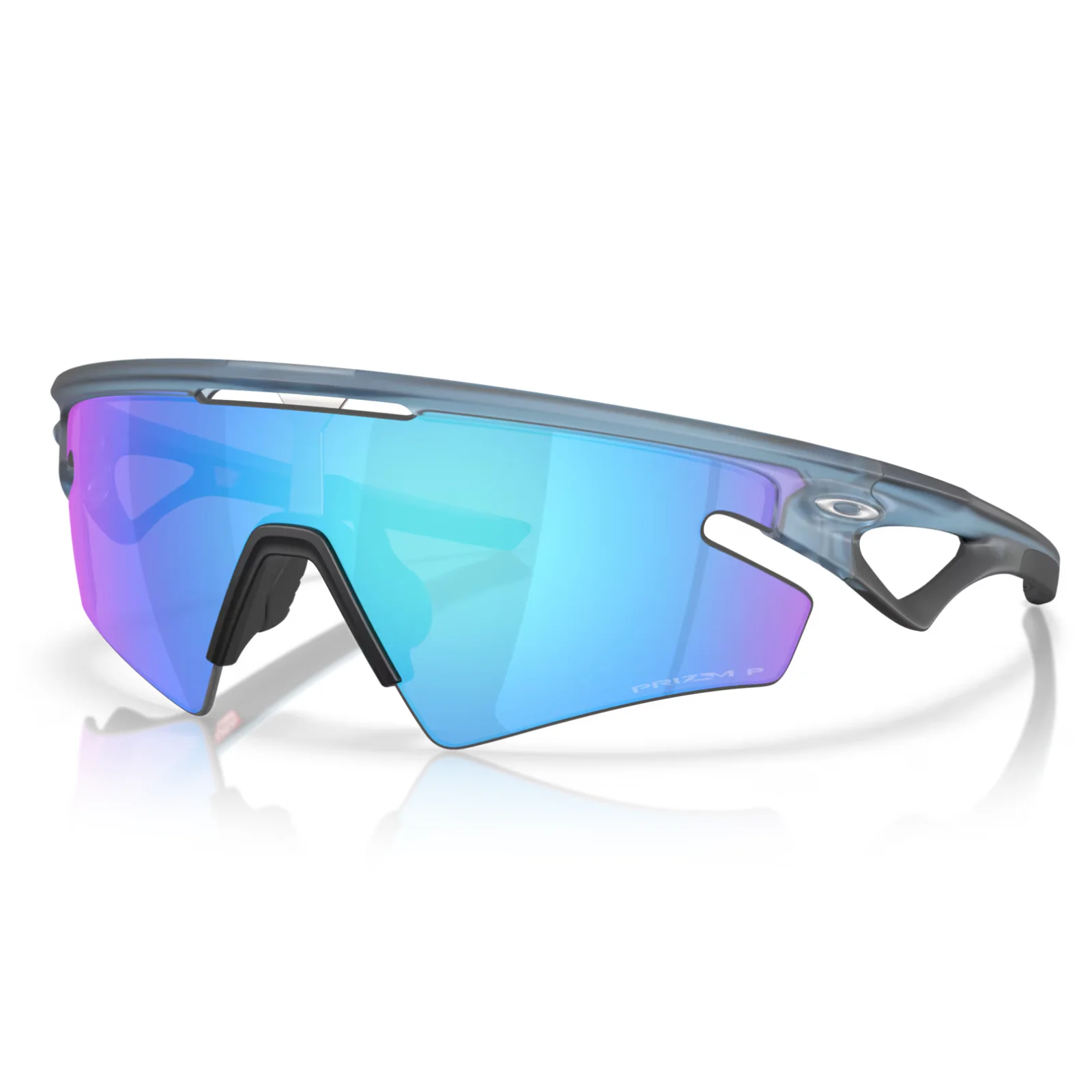 Oakley SPHAERA SLASH Matte Transparent Stonewash - Prizm Sapphire Polarized Sunglasses
