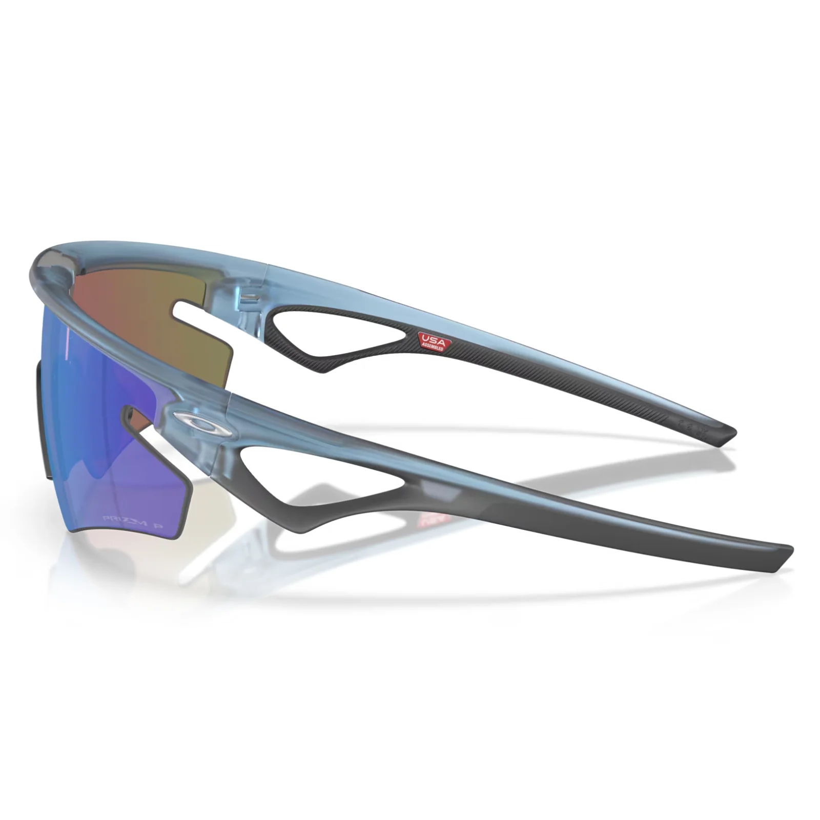 Oakley SPHAERA SLASH Matte Transparent Stonewash - Prizm Sapphire Polarized Sunglasses - Image 4