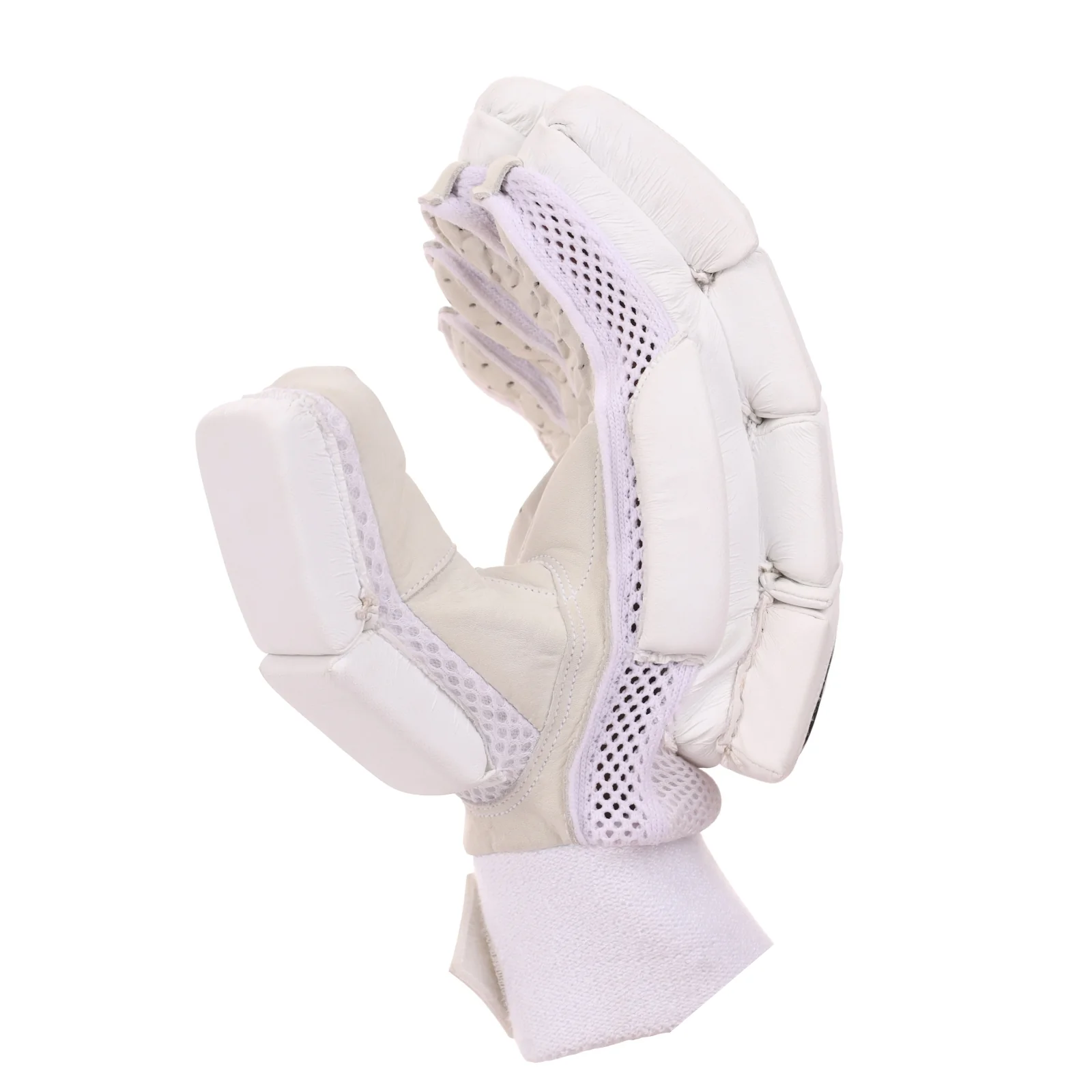 SG Litevate White Cricket Batting Gloves - Senior - Image 3