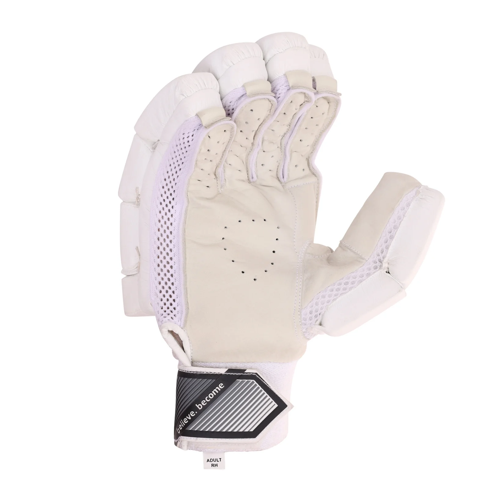 SG Litevate White Cricket Batting Gloves - Senior - Image 4