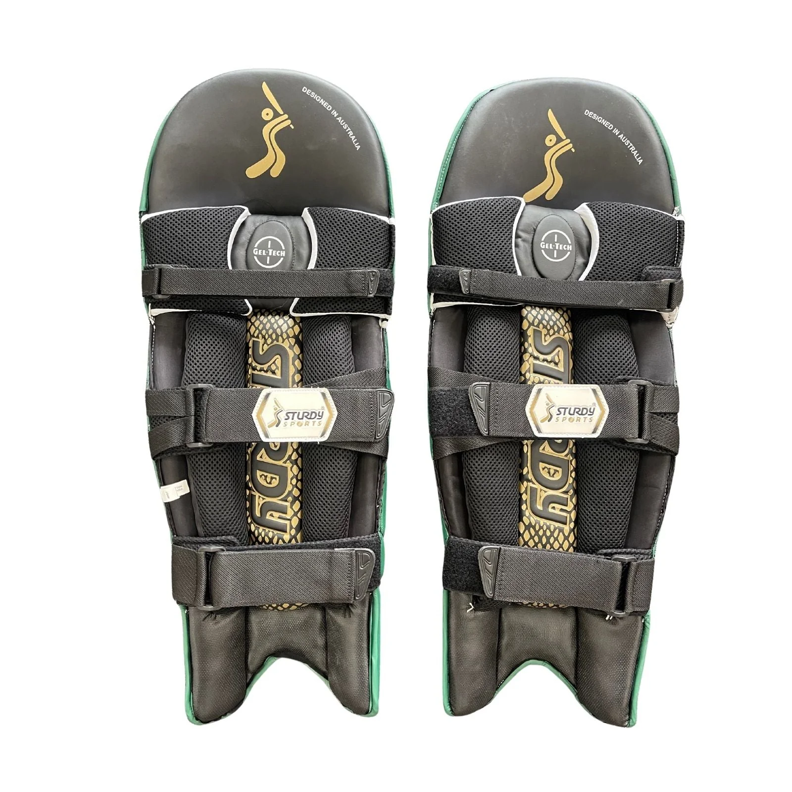 Sturdy Beast Coloured Batting Cricket Pads - Senior Bottle Green - Image 3