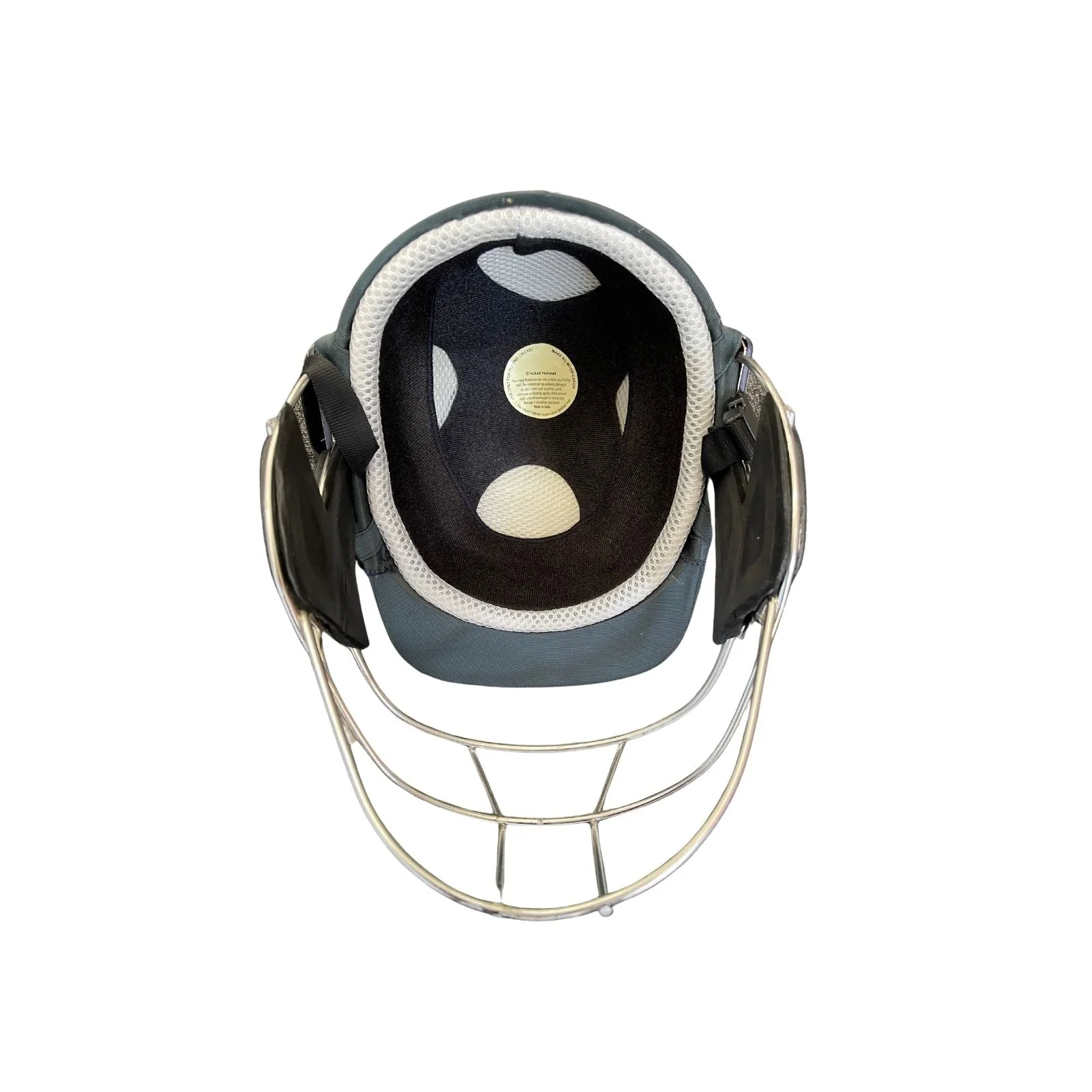 Sturdy Cheetah Green Steel Cricket Helmet - Senior - Image 3