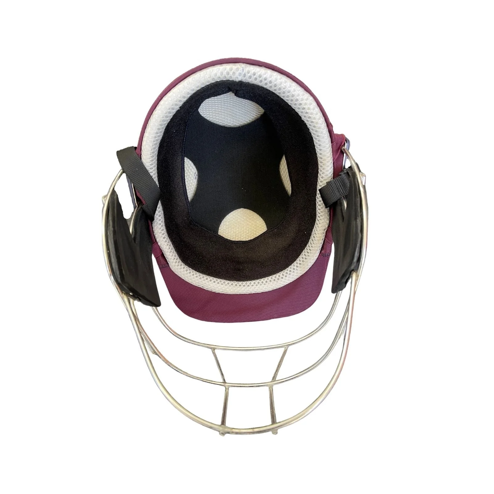 Sturdy Cheetah Maroon Steel Cricket Helmet - Senior - Image 3
