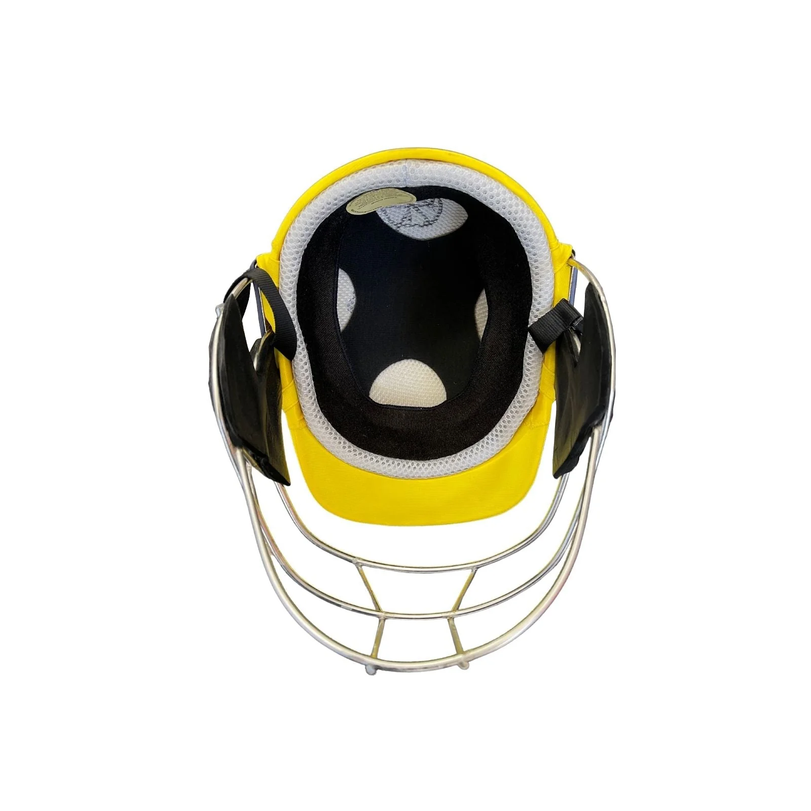 Sturdy Cheetah Yellow Steel Cricket Helmet - Youth - Image 3