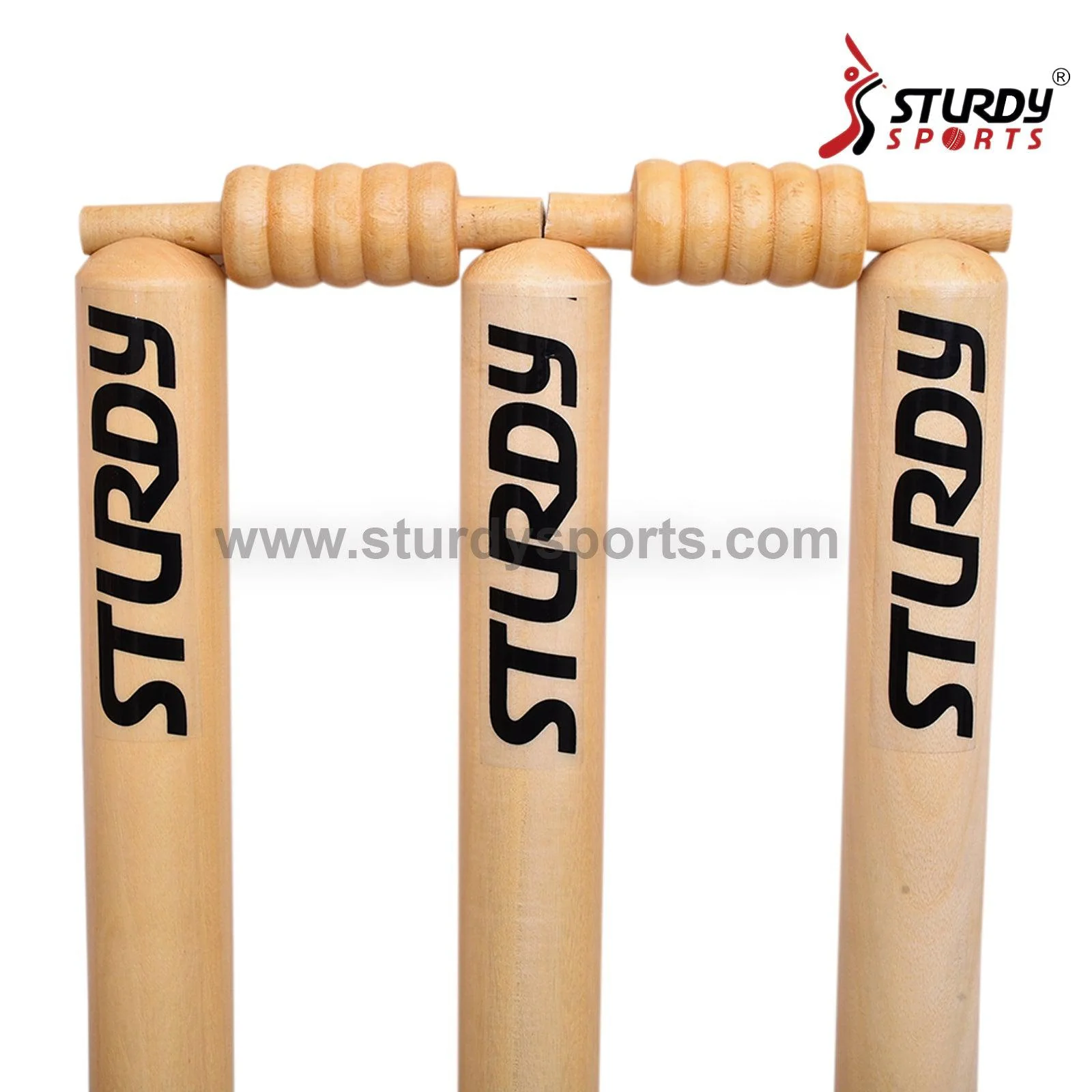 Sturdy Wooden Stumps Set With Stumps Bag - Image 2