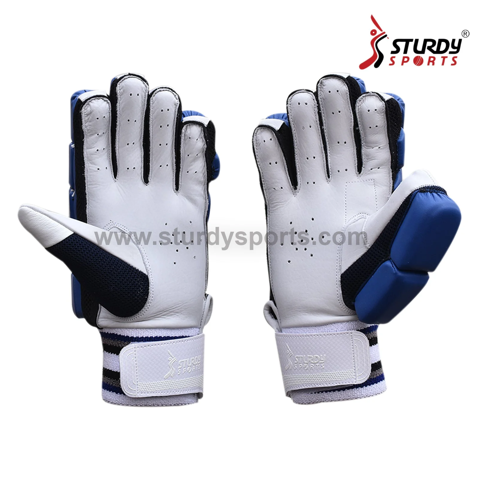 Sturdy Dragon Royal Blue Cricket Batting Gloves - Senior - Image 2