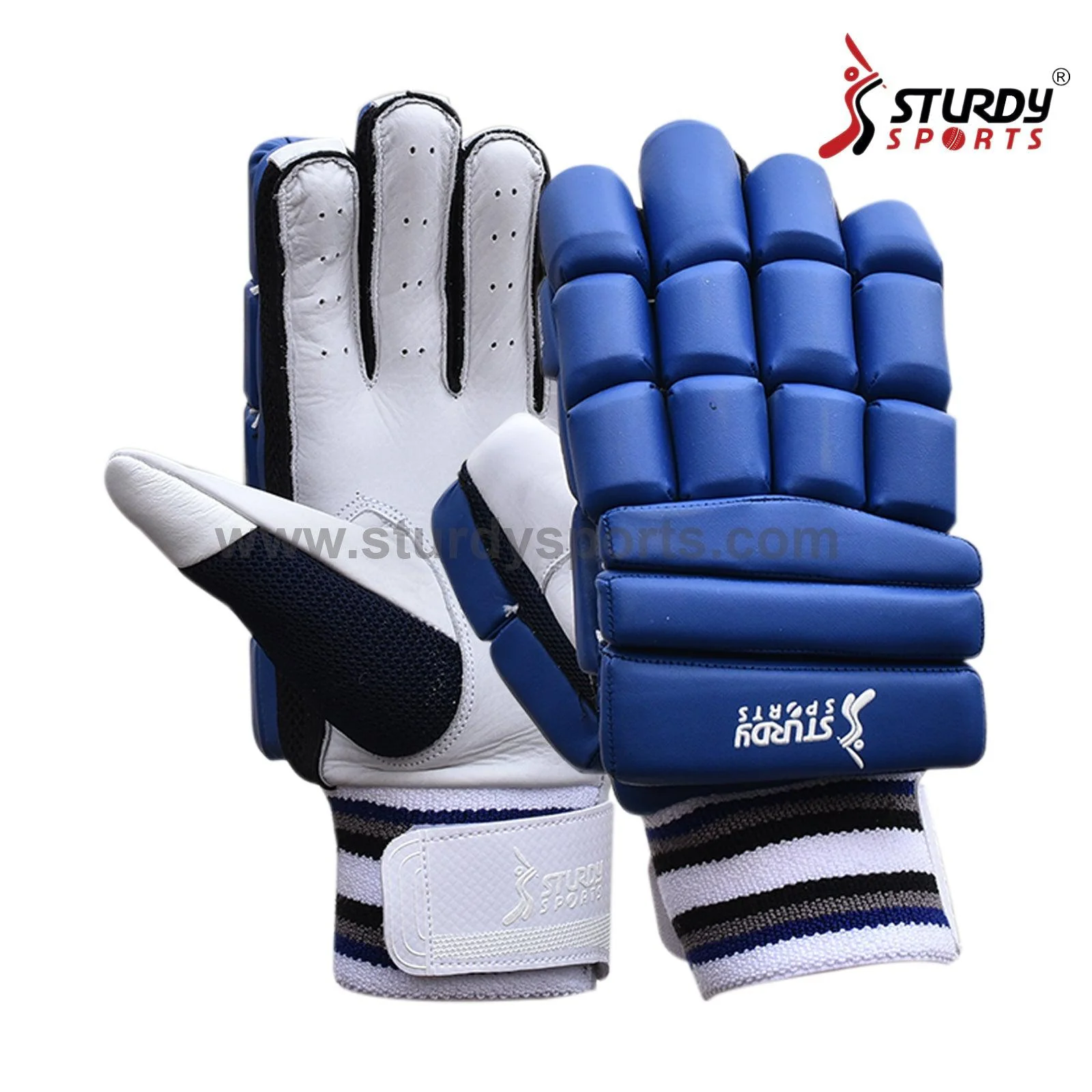 Sturdy Dragon Royal Blue Cricket Batting Gloves - Senior - Image 5