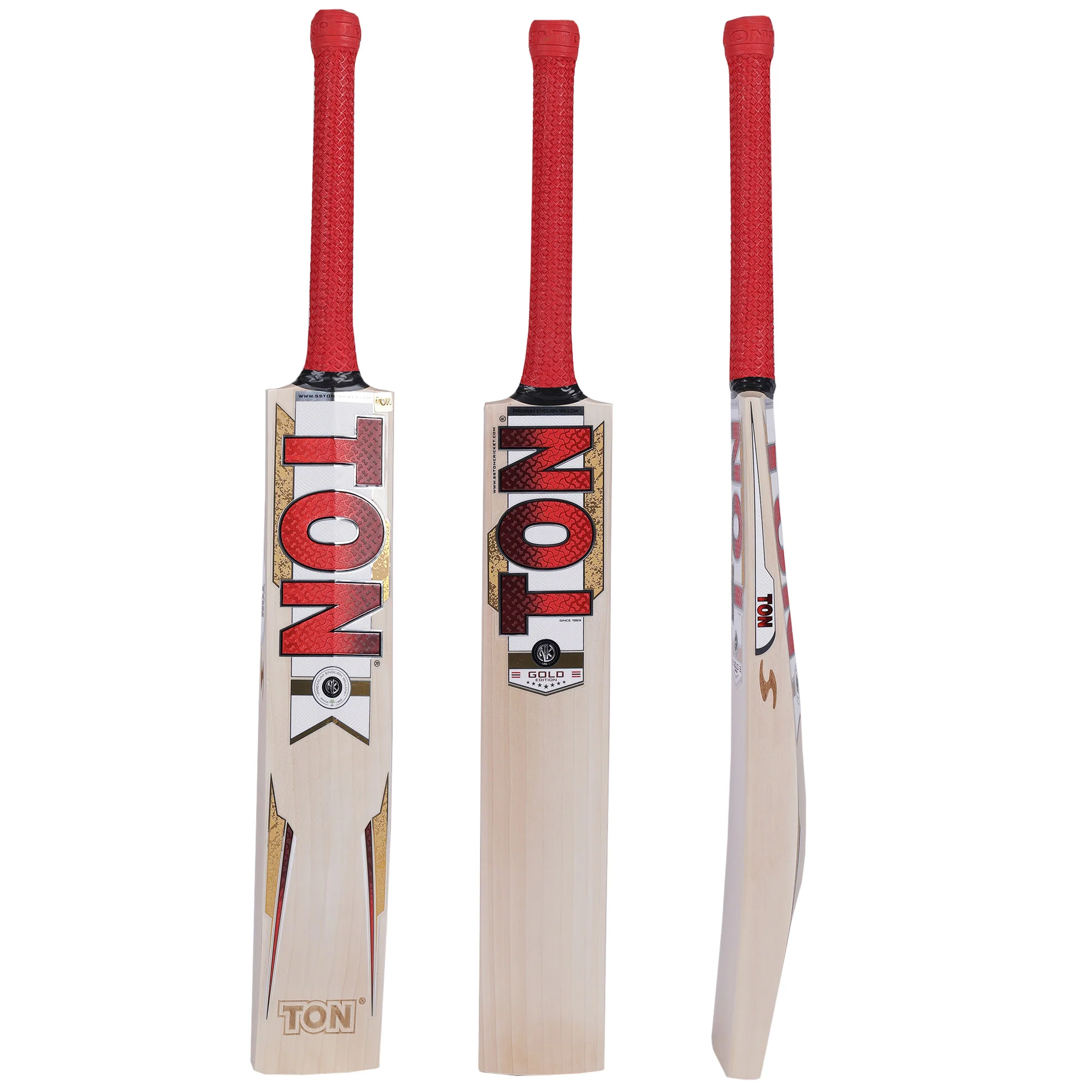 TON Gold Edition Cricket Bat - Senior - Image 4